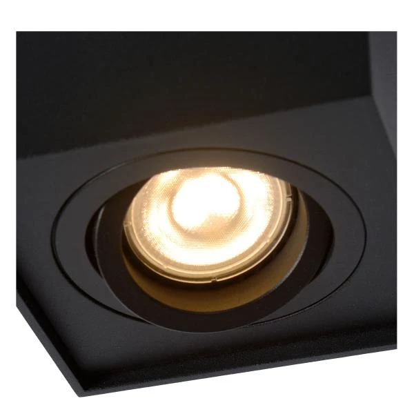 Lucide TUBE - Ceiling spotlight - 1xGU10 - Black - detail 3